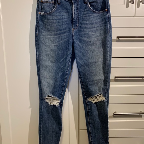 Garage ripped blue skinny jeans - Picture 2 of 2